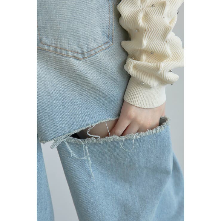 back damaged denim | BONJOUR SAGAN | 詳細画像18 