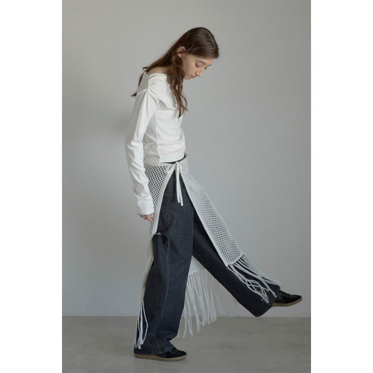 openwork knitted wrap | BONJOUR SAGAN | 詳細画像4 