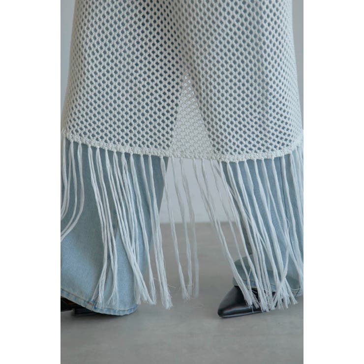 openwork knitted wrap | BONJOUR SAGAN | 詳細画像19 