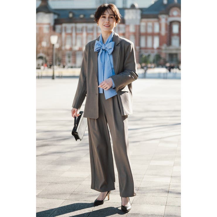 スーツ地ツイルタックパンツ 77-004575 | BONJOUR SAGAN | 詳細画像7 