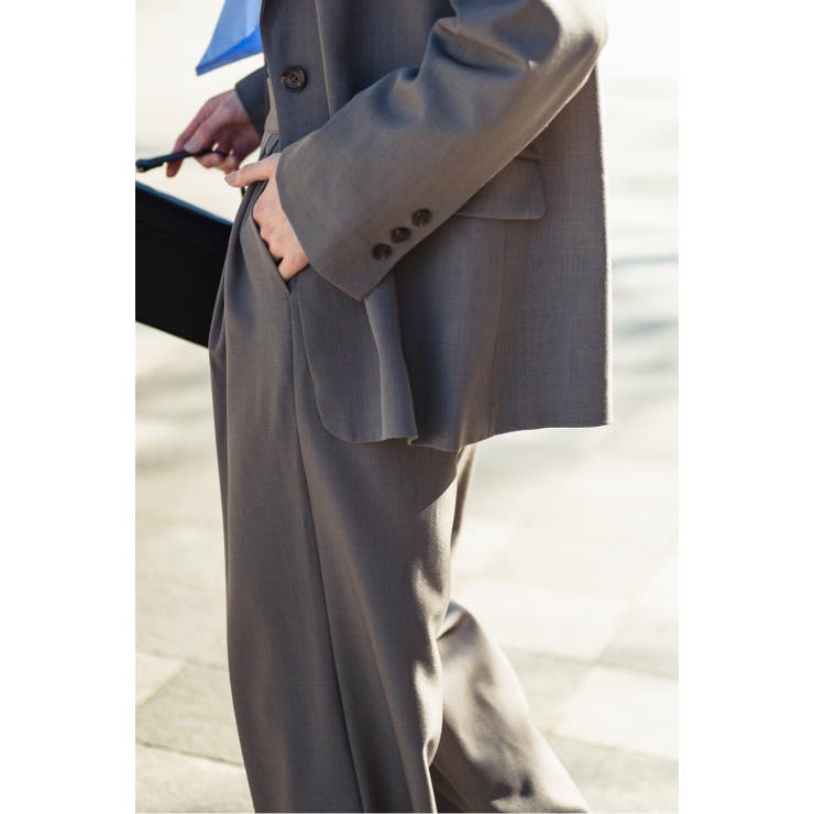 スーツ地ツイルタックパンツ 77-004575 | BONJOUR SAGAN | 詳細画像8 