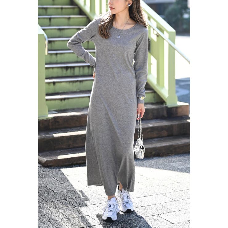 前後2WAYラメリブフレアワンピース 77-004598 | BONJOUR SAGAN | 詳細画像9 