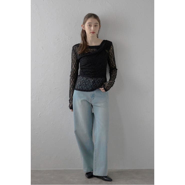 lace draped neck | BONJOUR SAGAN | 詳細画像5 