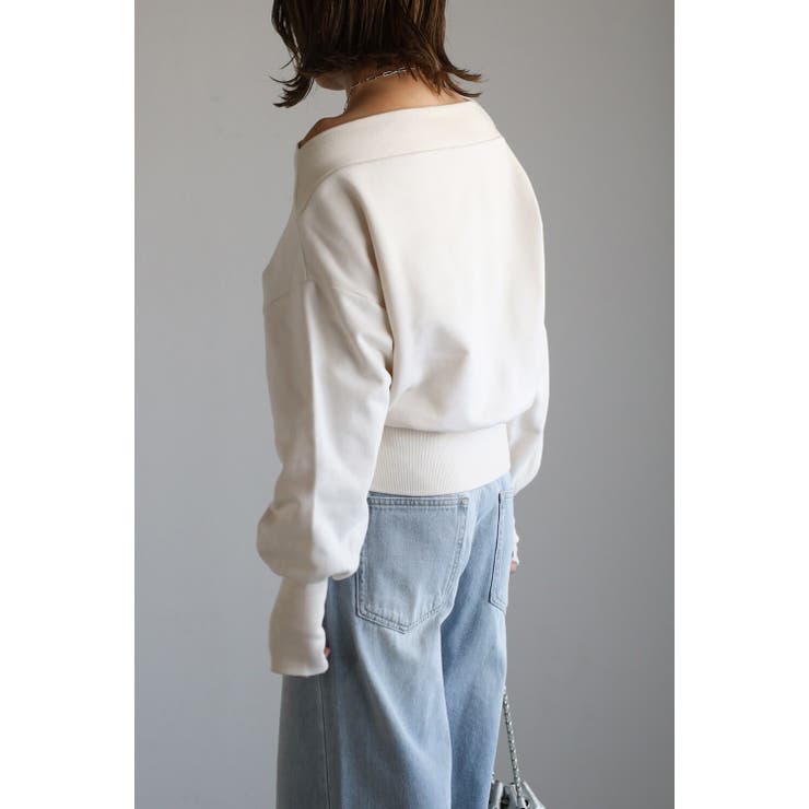 フィンガーホール付きオフショルスウェット 77-004620 | BONJOUR SAGAN | 詳細画像9 