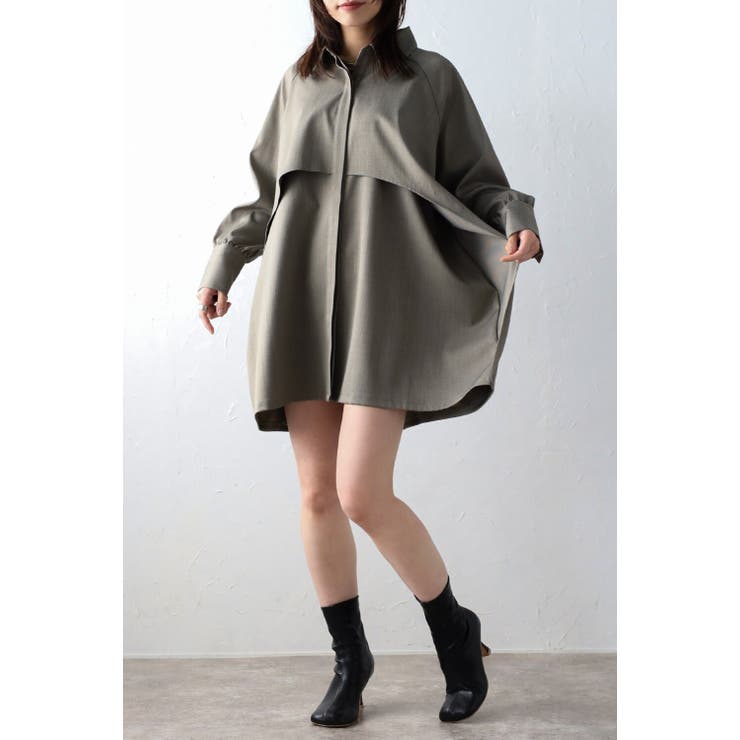 GRAY-BEIGE | ENC エンク asymmetry | BONJOUR SAGAN