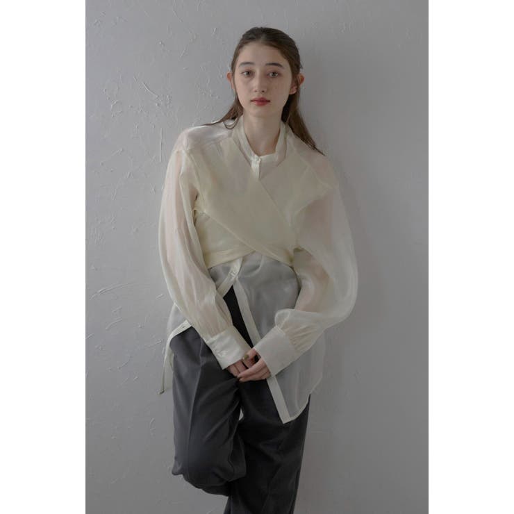 cross design blouse / 変形ブラウス 77-004671[品番：BLEW0010033
