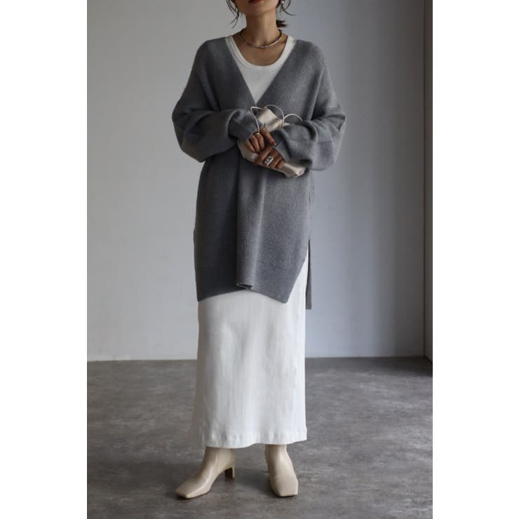 ディープVネックリブニット | BONJOUR SAGAN | 詳細画像1 