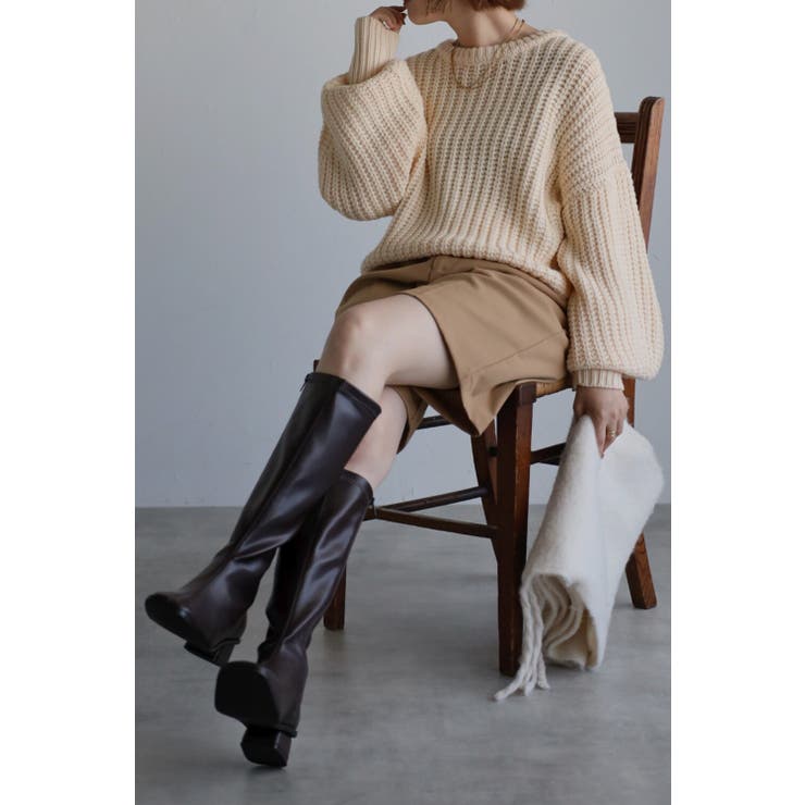 フェイクレザーローヒールロングブーツ 88-001653 | BONJOUR SAGAN | 詳細画像13 