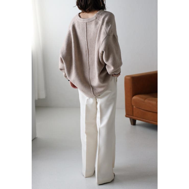 バイカラーコクーンVネックニット 88-002372 | BONJOUR SAGAN | 詳細画像8 