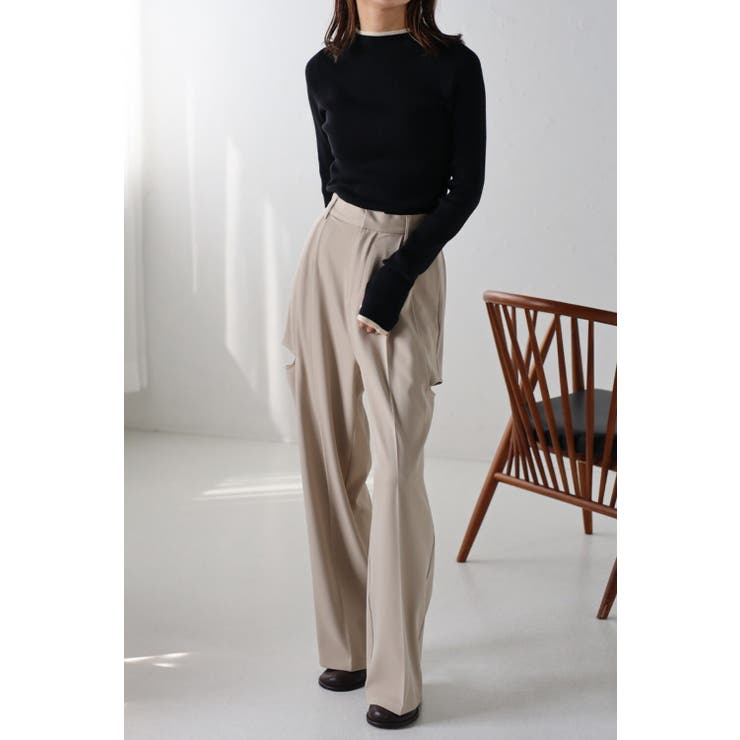 配色デザインリブニット | BONJOUR SAGAN | 詳細画像3 