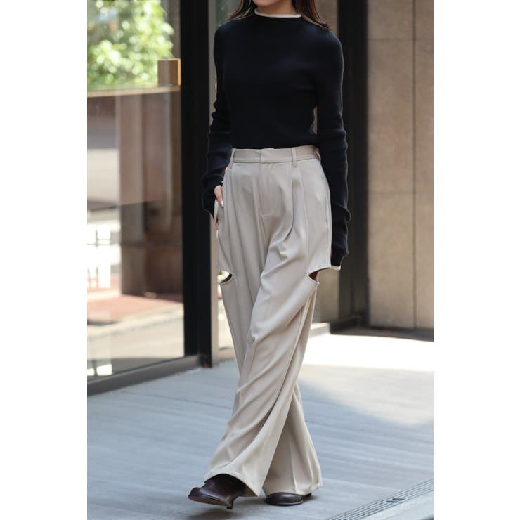 配色デザインリブニット | BONJOUR SAGAN | 詳細画像10 