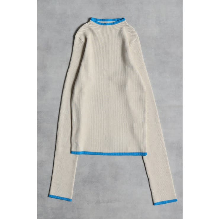 配色デザインリブニット | BONJOUR SAGAN | 詳細画像15 