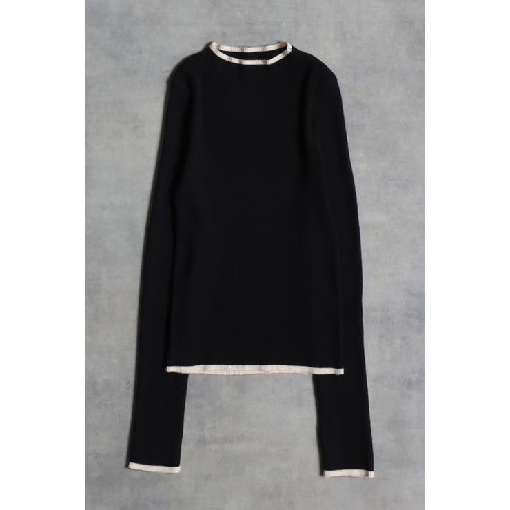 配色デザインリブニット | BONJOUR SAGAN | 詳細画像17 