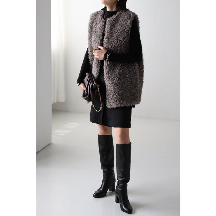 プードルファーロングベスト 88-003580 | BONJOUR SAGAN | 詳細画像11 