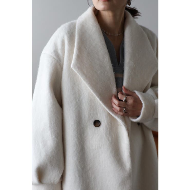ニットシャギーミドルコート 88-003583/88-002569[品番：BLEW0008760