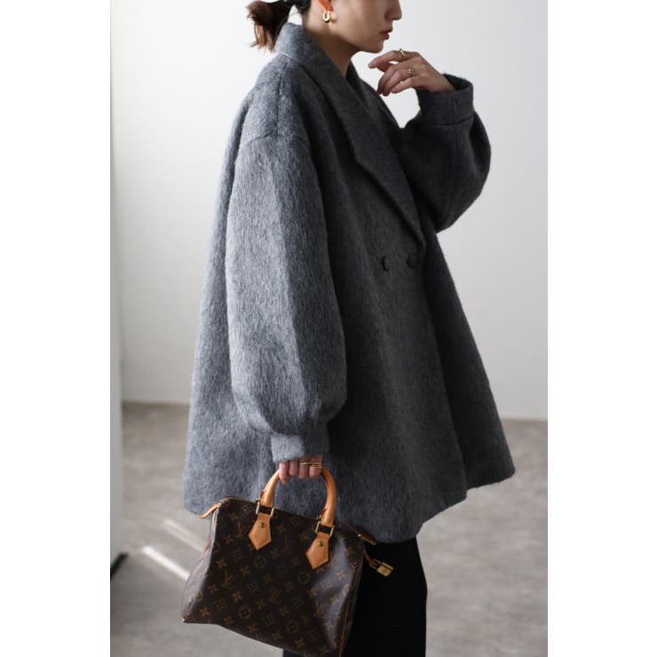 ニットシャギーミドルコート 88-003583/88-002569[品番：BLEW0008760