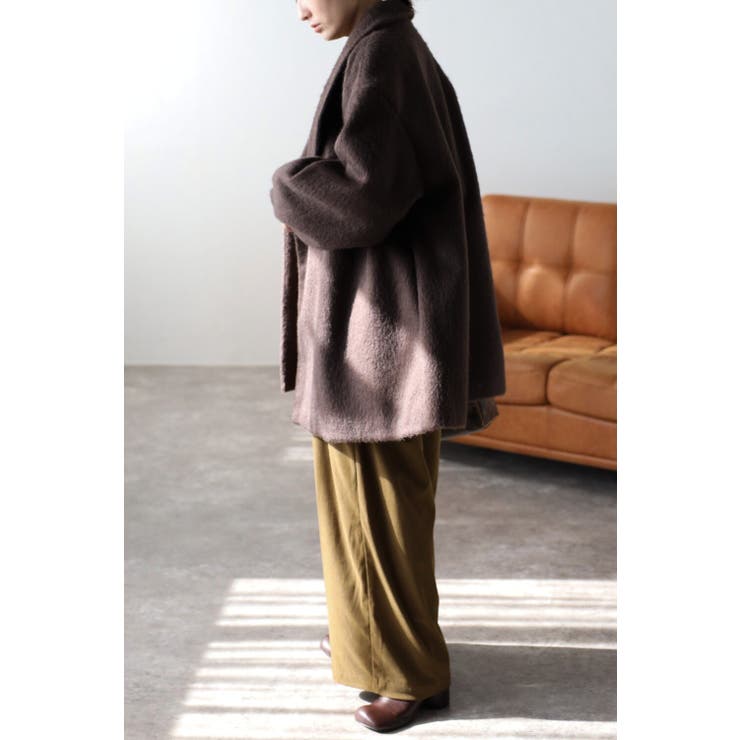 ニットシャギーミドルコート 88-003583/88-002569[品番：BLEW0008760