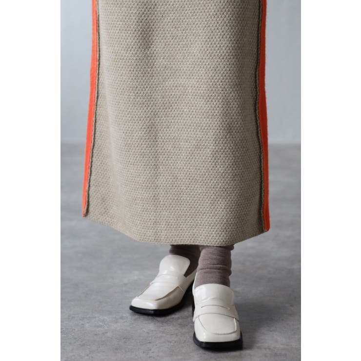 アルパカタッチ配色切替スカート 88-002580 | BONJOUR SAGAN | 詳細画像12 