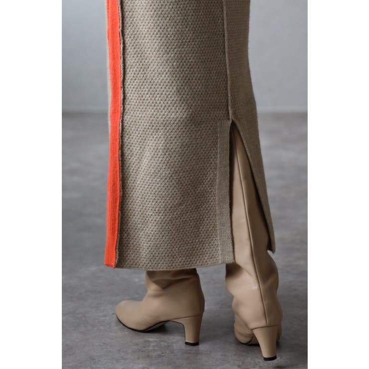 アルパカタッチ配色切替スカート 88-002580 | BONJOUR SAGAN | 詳細画像14 