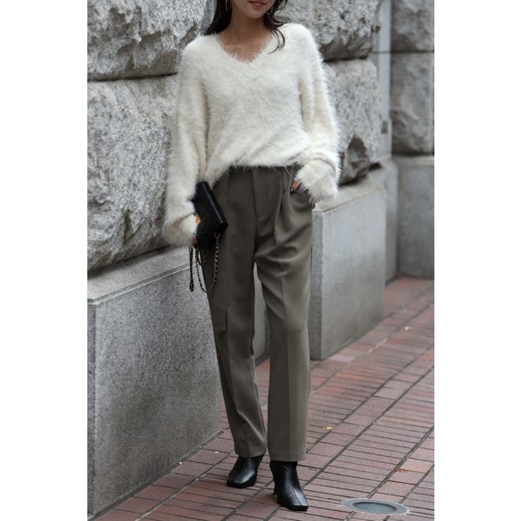 シャギーVネックニット 88-002620 | BONJOUR SAGAN | 詳細画像8 