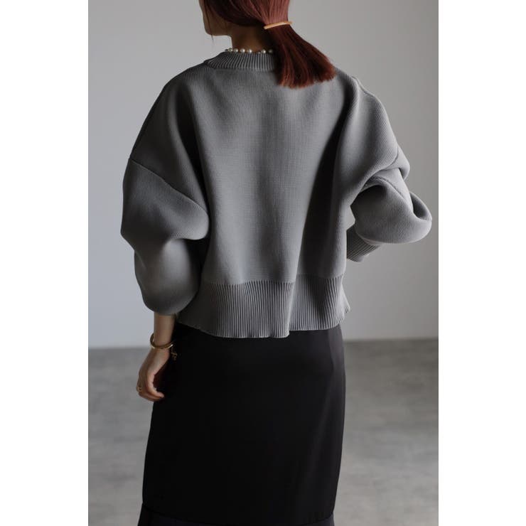 パールラウンドネックダイバーニット 88-003207/88-002624 | BONJOUR SAGAN | 詳細画像12 