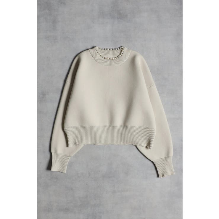 パールラウンドネックダイバーニット 88-003207/88-002624 | BONJOUR SAGAN | 詳細画像15 