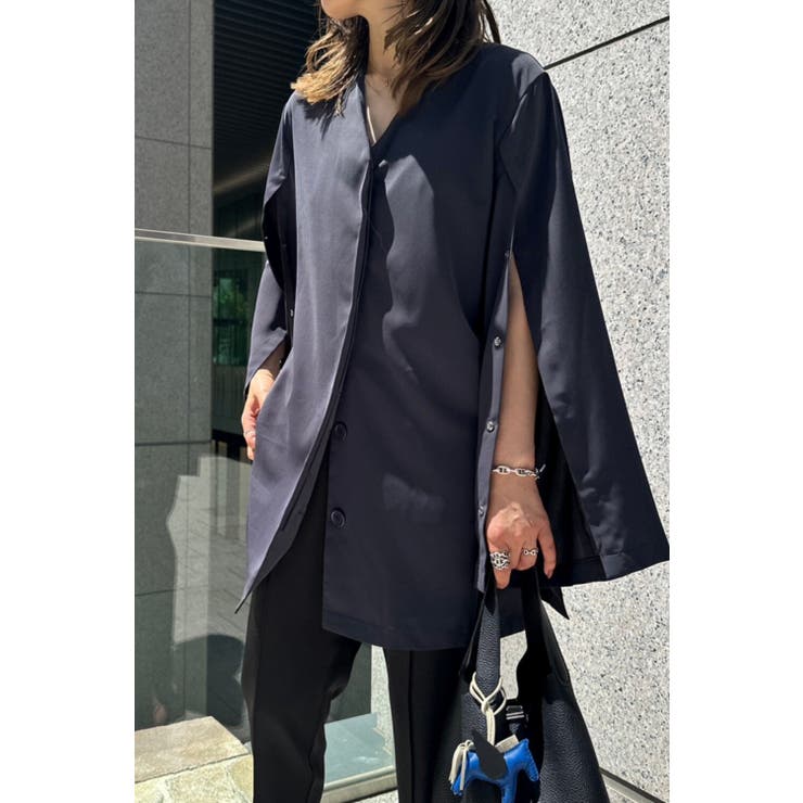 スリットスリーブシャツジャケット 88-002789 | BONJOUR SAGAN | 詳細画像1 