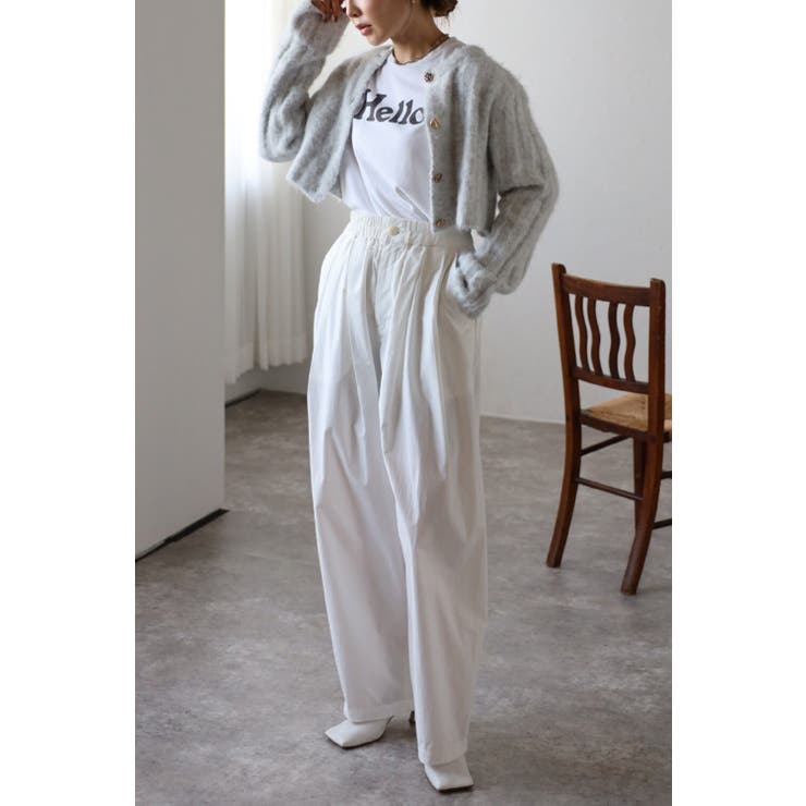 ワイドリブ金釦起毛クロップドカーディガン 88-002951 | BONJOUR SAGAN | 詳細画像10 