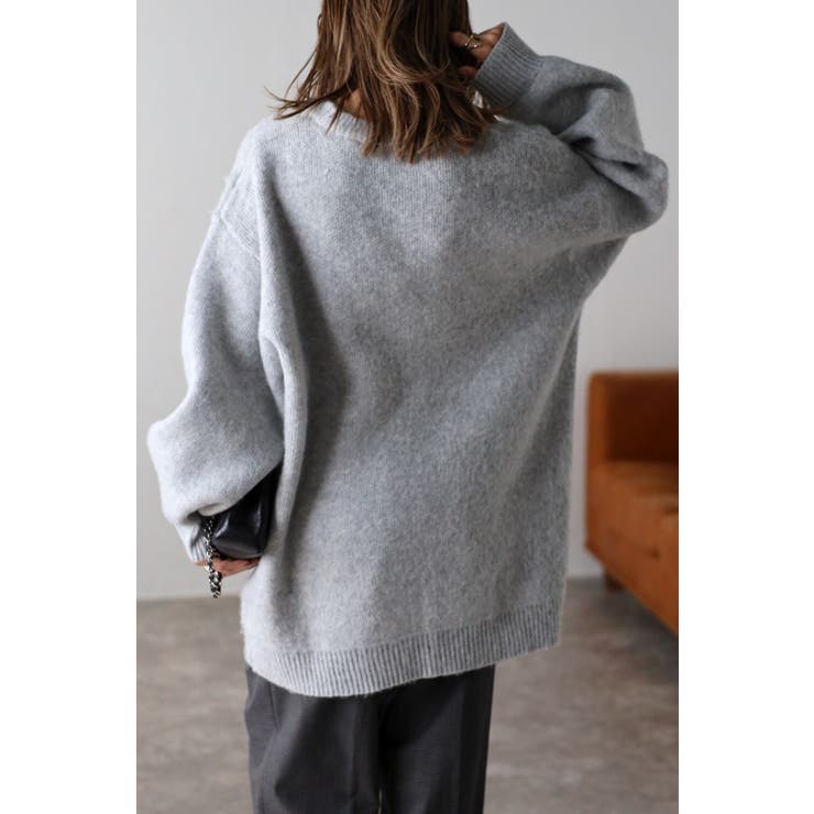 起毛オーバーサイズニットプルオーバー 88-002953 | BONJOUR SAGAN | 詳細画像2 