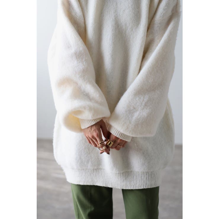 起毛オーバーサイズニットプルオーバー 88-002953 | BONJOUR SAGAN | 詳細画像6 