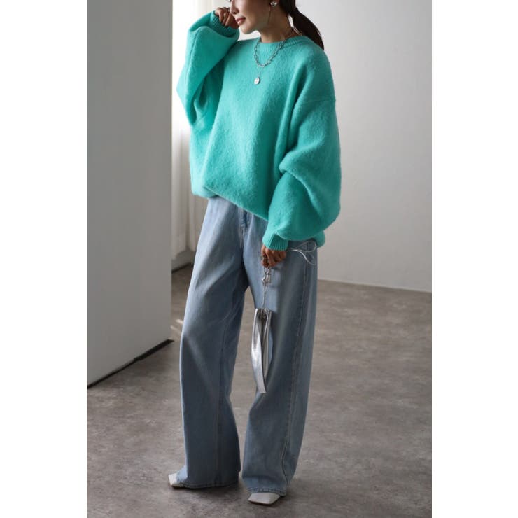 起毛オーバーサイズニットプルオーバー 88-002953 | BONJOUR SAGAN | 詳細画像11 