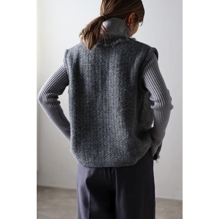 アゼフリンジニットベスト 88-003226/88-002960 | BONJOUR SAGAN | 詳細画像11 