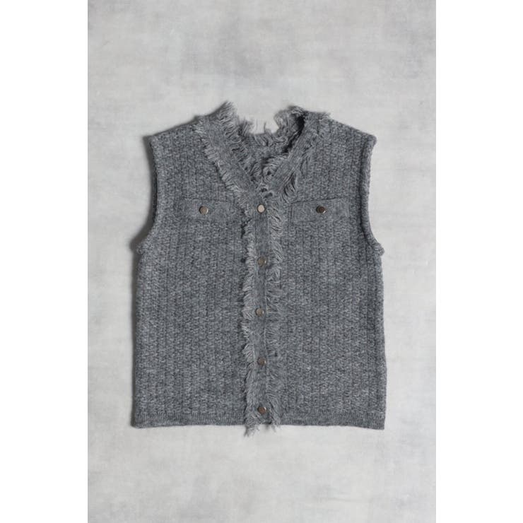 アゼフリンジニットベスト 88-003226/88-002960 | BONJOUR SAGAN | 詳細画像17 