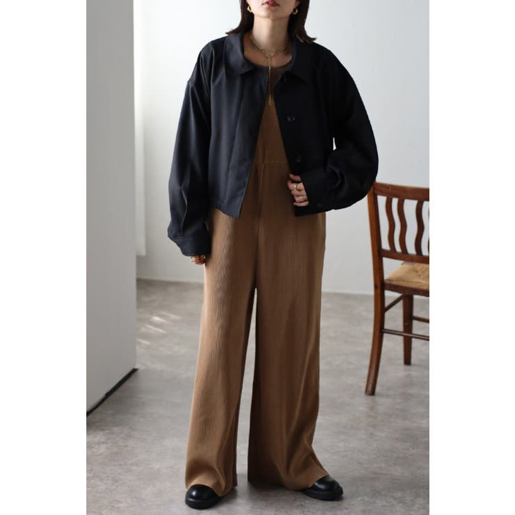 ツイルクロップドブルゾン 88-002998 | BONJOUR SAGAN | 詳細画像1 