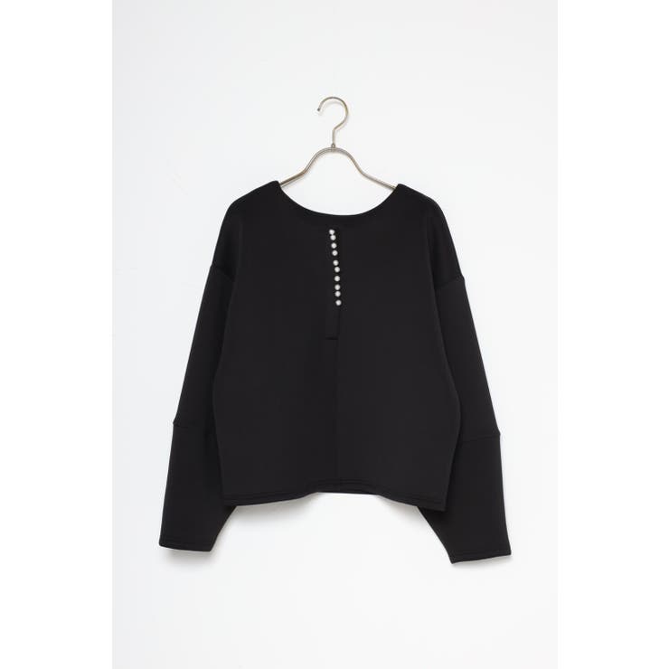 前後2WAYパールキーネックダンボールプルオーバー 88-003028 | BONJOUR SAGAN | 詳細画像18 