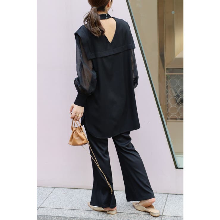 シアー袖パール付きブラウス 88-003037 | BONJOUR SAGAN | 詳細画像5 