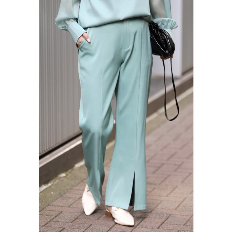 MINT | 裾スリットスラックス 88-003038 | BONJOUR SAGAN