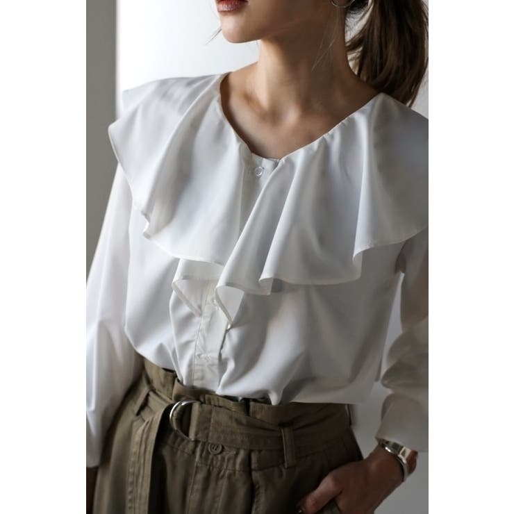 フリルカラーシャツ | BONJOUR SAGAN | 詳細画像8 