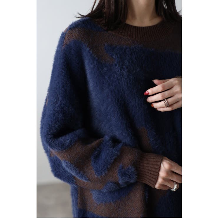 フェザー×杢ストレッチジャガードニット 88-003053 | BONJOUR SAGAN | 詳細画像6 