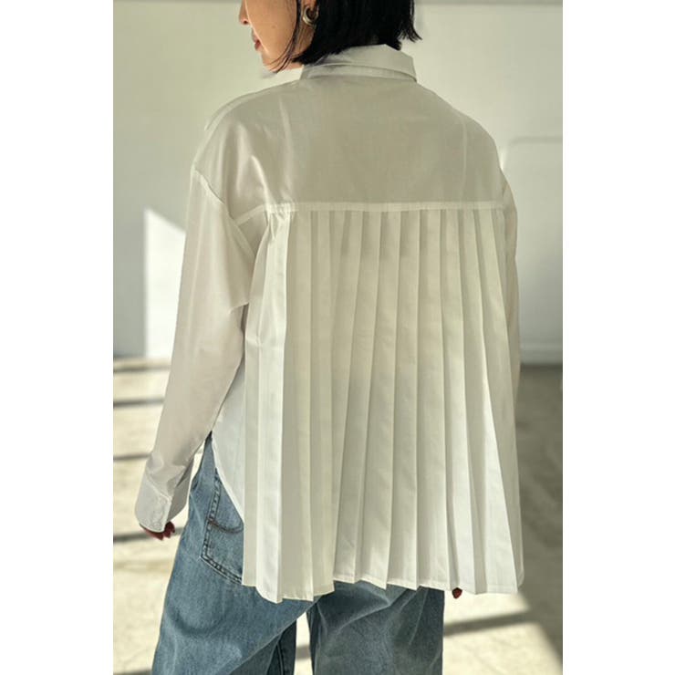 OFF-WHITE | クロップド丈バックプリーツシャツ 88-003112 | BONJOUR SAGAN