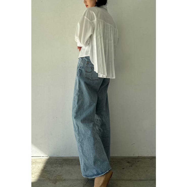 クロップド丈バックプリーツシャツ 88-003112 | BONJOUR SAGAN | 詳細画像2 