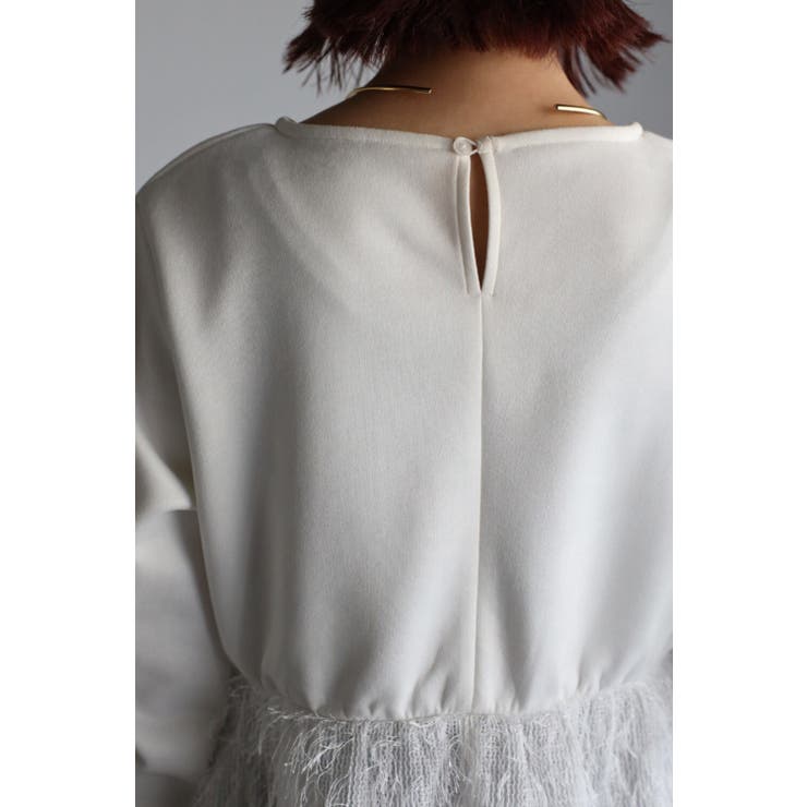 切替フェザージャガードフリンジ長袖プルオーバー 88-003120 | BONJOUR SAGAN | 詳細画像16 