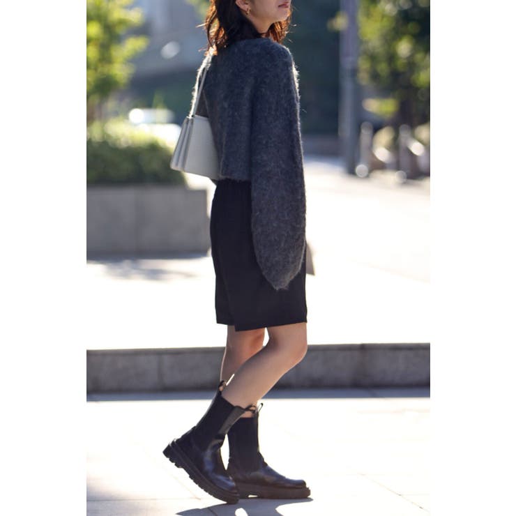 クロップドループヤーンニットカーディガン 88-003135 | BONJOUR SAGAN | 詳細画像4 