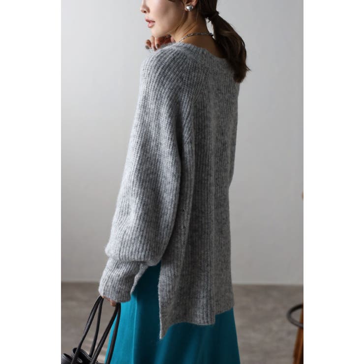 ウールタッチラウンドネックリブニット 88-003151 | BONJOUR SAGAN | 詳細画像3 