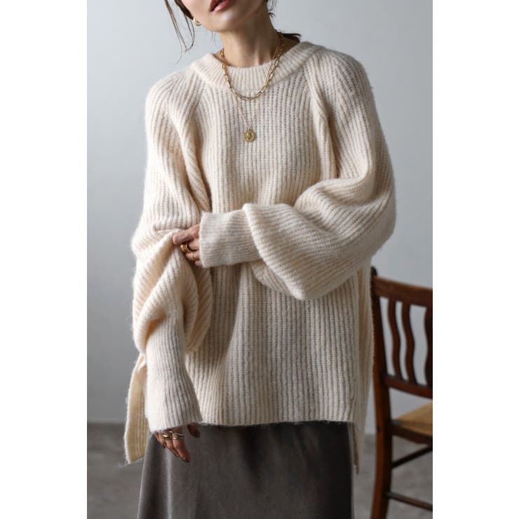 ウールタッチラウンドネックリブニット 88-003151 | BONJOUR SAGAN | 詳細画像9 