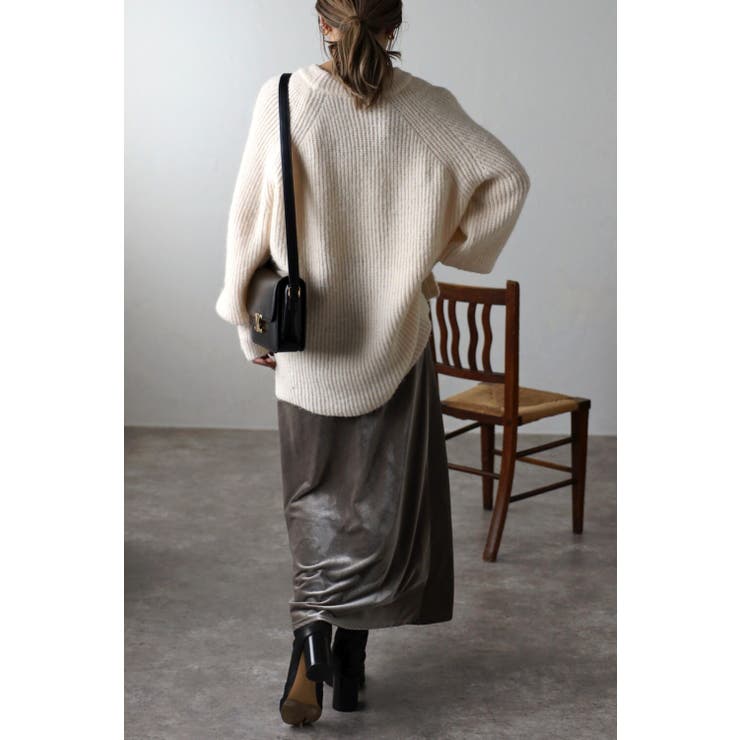 ウールタッチラウンドネックリブニット 88-003151 | BONJOUR SAGAN | 詳細画像13 