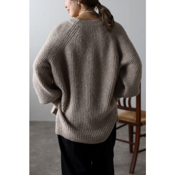 ウールタッチラウンドネックリブニット 88-003151 | BONJOUR SAGAN | 詳細画像16 