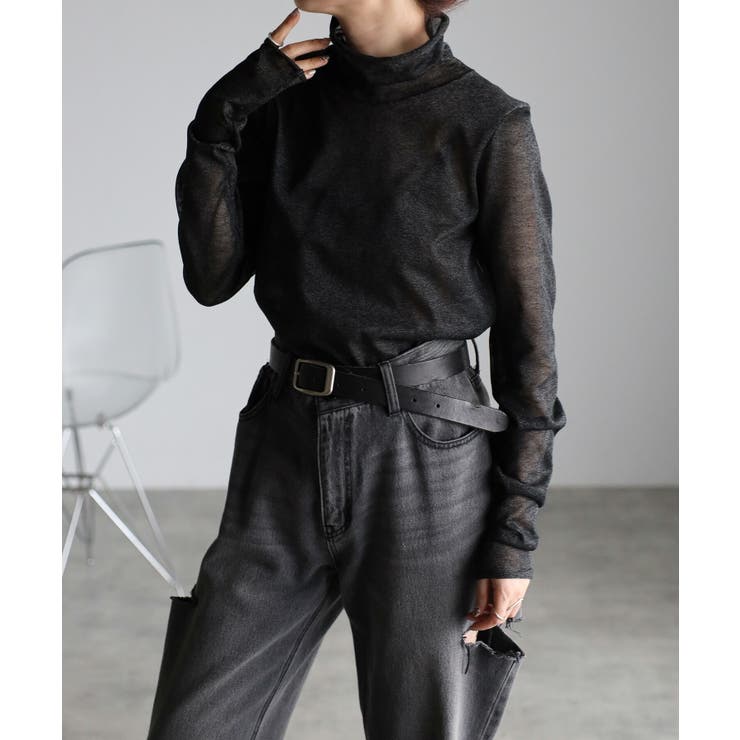 BLACK | えりんさんコラボ ラメシアータートル 88-003159 | BONJOUR SAGAN