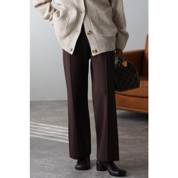 BROWN | ダンボールニットセンターシームパンツ 88-003170 | BONJOUR SAGAN