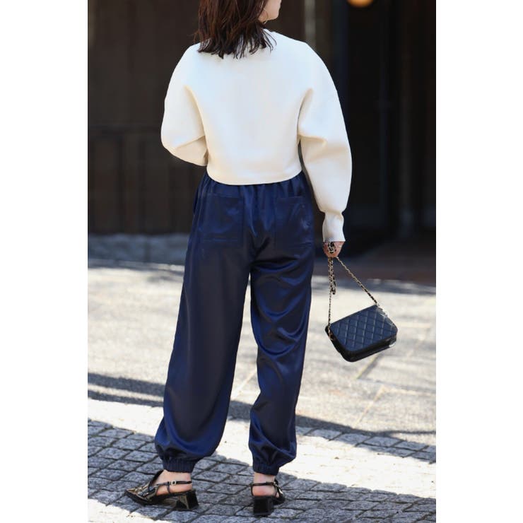 ウエストゴムサテンカーゴパンツ 88-003187 | BONJOUR SAGAN | 詳細画像5 